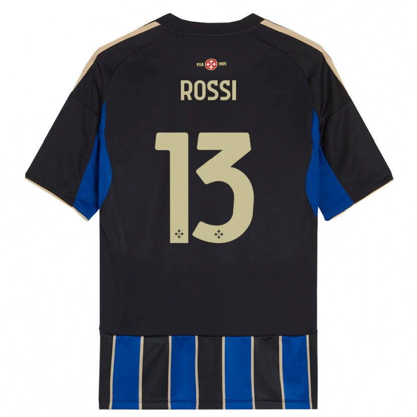 Danxen Män Francesco Rossi #13 Svart Blå Hemmatröja Matchtröjor 2025/26 Tröjor T-Tröja