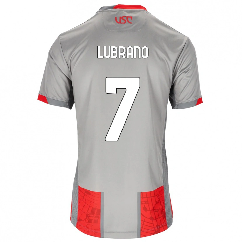 Danxen Män Antonio Lubrano #7 Röd Grå Hemmatröja Matchtröjor 2025/26 Tröjor T-Tröja