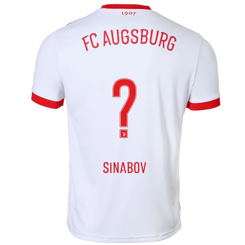Danxen Män Albert Sinabov #0 Vit Röd Hemmatröja Matchtröjor 2025/26 Tröjor T-Tröja