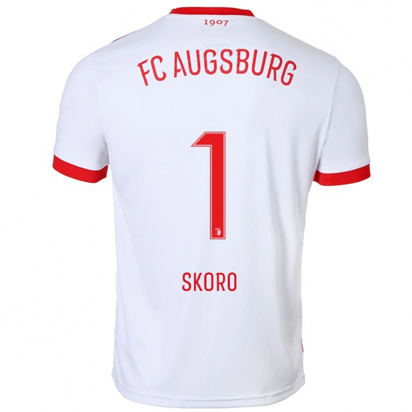 Danxen Män Luka Skoro #1 Vit Röd Hemmatröja Matchtröjor 2025/26 Tröjor T-Tröja