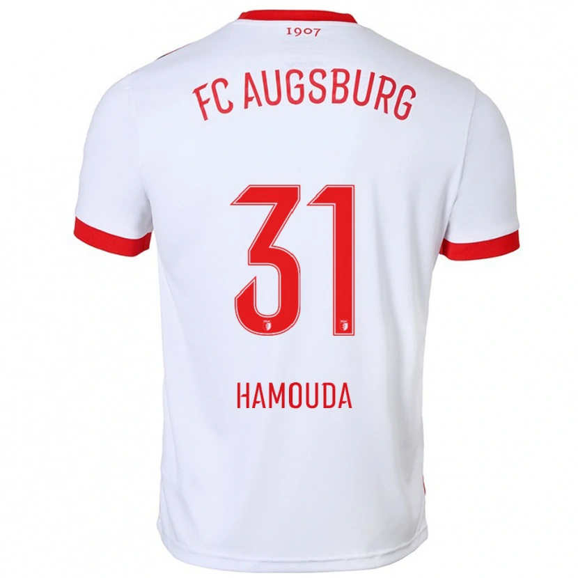 Danxen Män Hania Hamouda #31 Vit Röd Hemmatröja Matchtröjor 2025/26 Tröjor T-Tröja