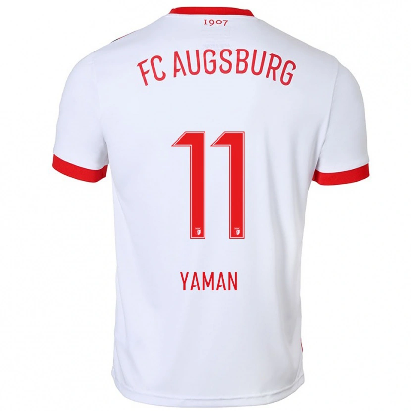 Danxen Män Kerim Yaman #11 Vit Röd Hemmatröja Matchtröjor 2025/26 Tröjor T-Tröja