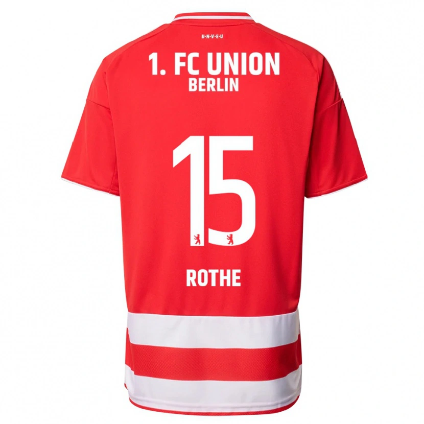 Danxen Män Tom Rothe #15 Röd Vit Hemmatröja Matchtröjor 2025/26 Tröjor T-Tröja