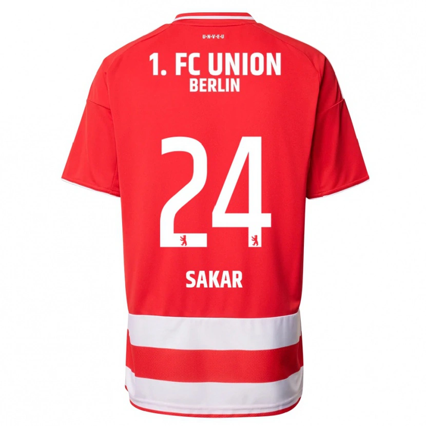Danxen Män Fatma Sakar #24 Röd Vit Hemmatröja Matchtröjor 2025/26 Tröjor T-Tröja