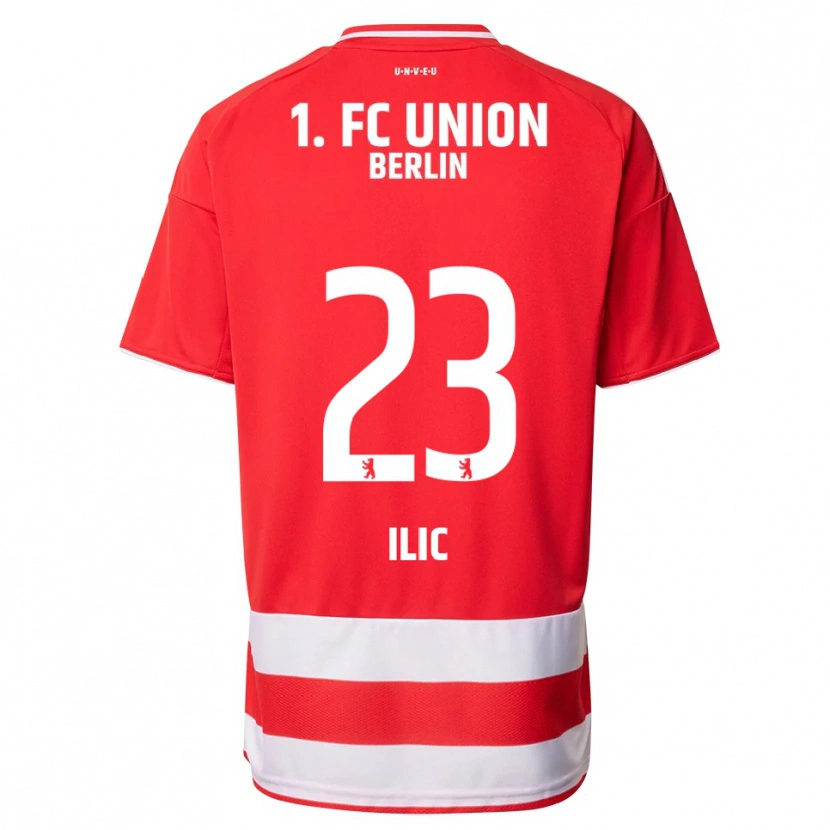 Danxen Män Andrej Ilic #23 Röd Vit Hemmatröja Matchtröjor 2025/26 Tröjor T-Tröja