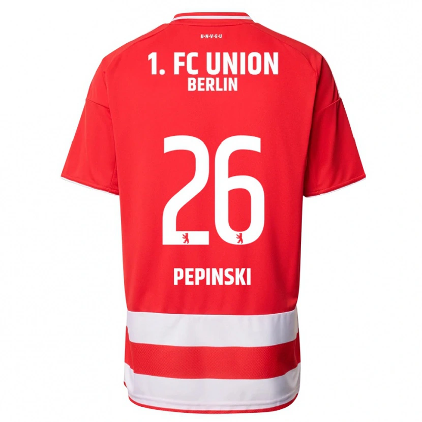 Danxen Män Louis Pepinski #26 Röd Vit Hemmatröja Matchtröjor 2025/26 Tröjor T-Tröja