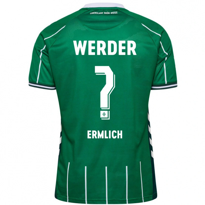 Danxen Män Kjell Ermlich #0 Grön Vit Hemmatröja Matchtröjor 2025/26 Tröjor T-Tröja