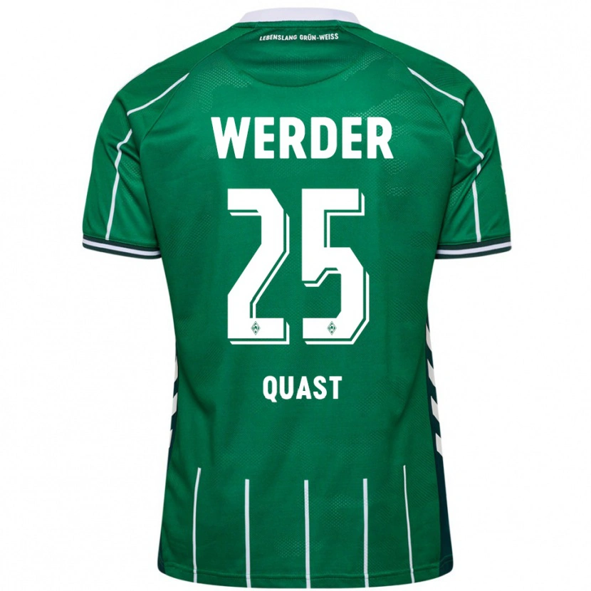 Danxen Män Soenke Quast #25 Grön Vit Hemmatröja Matchtröjor 2025/26 Tröjor T-Tröja