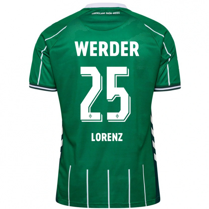 Danxen Män Jacob Lorenz #25 Grön Vit Hemmatröja Matchtröjor 2025/26 Tröjor T-Tröja