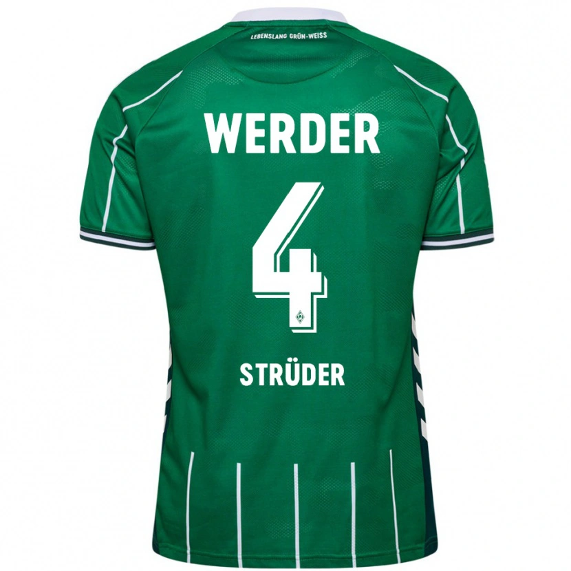 Danxen Män Mika Strüder #4 Grön Vit Hemmatröja Matchtröjor 2025/26 Tröjor T-Tröja