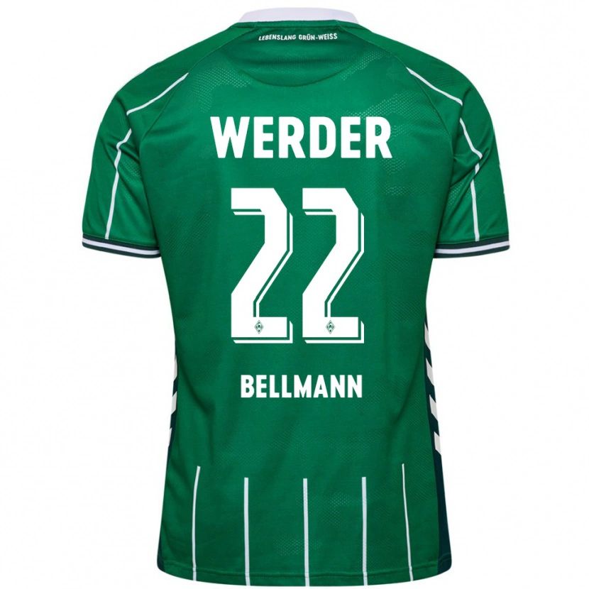Danxen Män Paul Bellmann #22 Grön Vit Hemmatröja Matchtröjor 2025/26 Tröjor T-Tröja