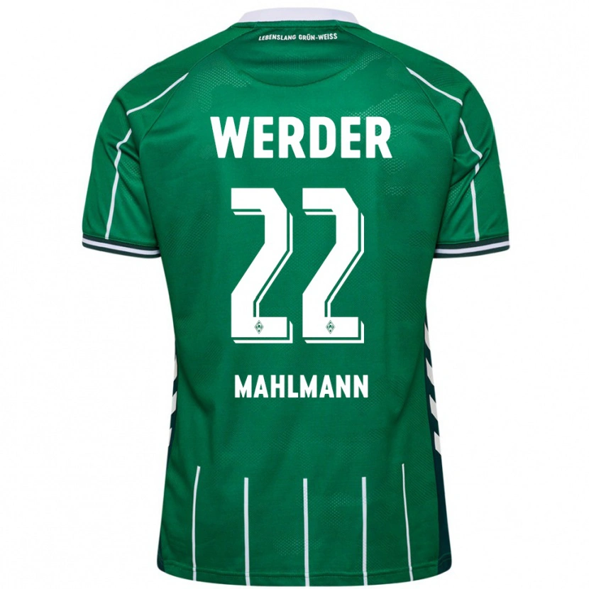Danxen Män Justus Mahlmann #22 Grön Vit Hemmatröja Matchtröjor 2025/26 Tröjor T-Tröja