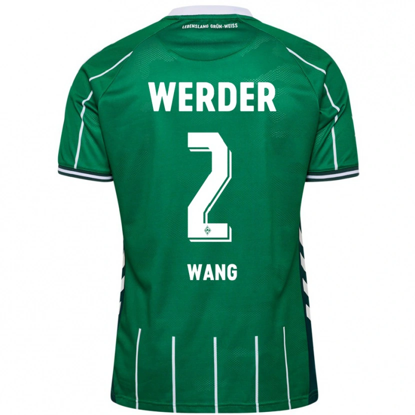 Danxen Män Bowen Wang #2 Grön Vit Hemmatröja Matchtröjor 2025/26 Tröjor T-Tröja