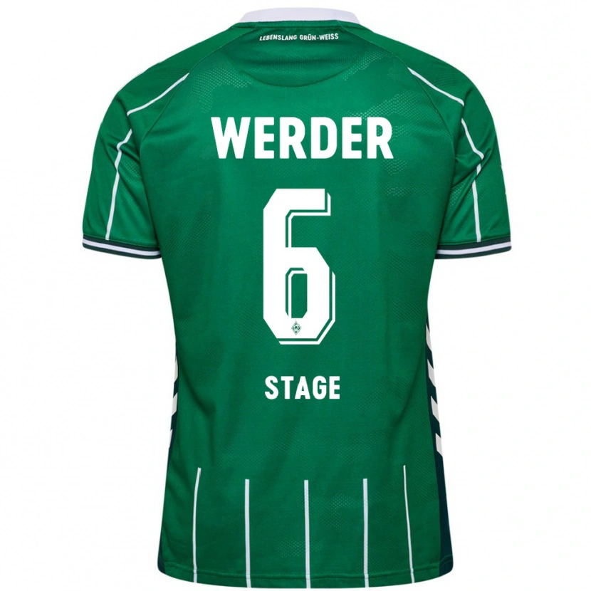 Danxen Män Jens Stage #6 Grön Vit Hemmatröja Matchtröjor 2025/26 Tröjor T-Tröja