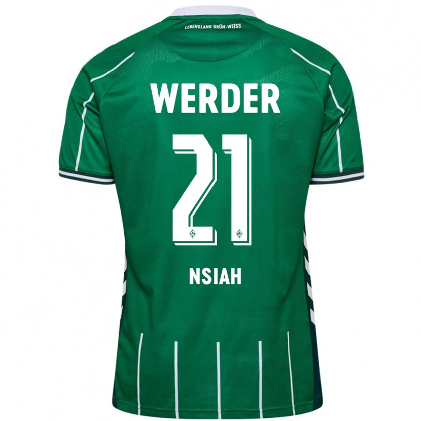 Danxen Män Menson Nsiah #21 Grön Vit Hemmatröja Matchtröjor 2025/26 Tröjor T-Tröja