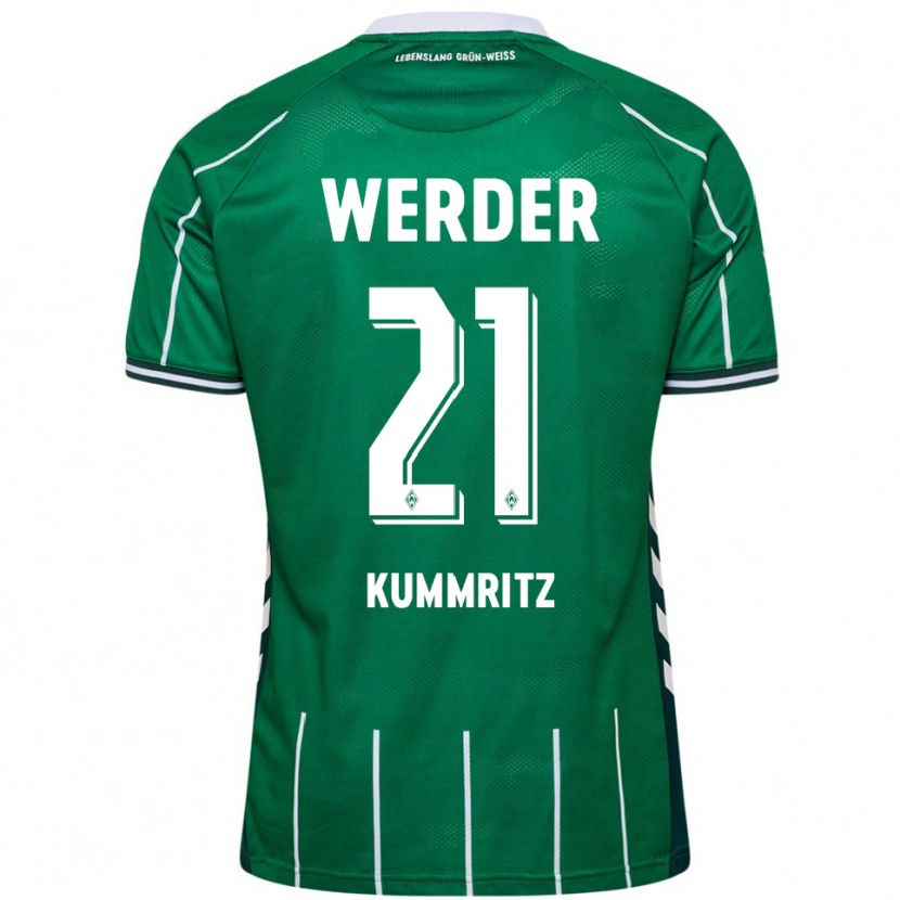 Danxen Män Liam Kümmritz #21 Grön Vit Hemmatröja Matchtröjor 2025/26 Tröjor T-Tröja