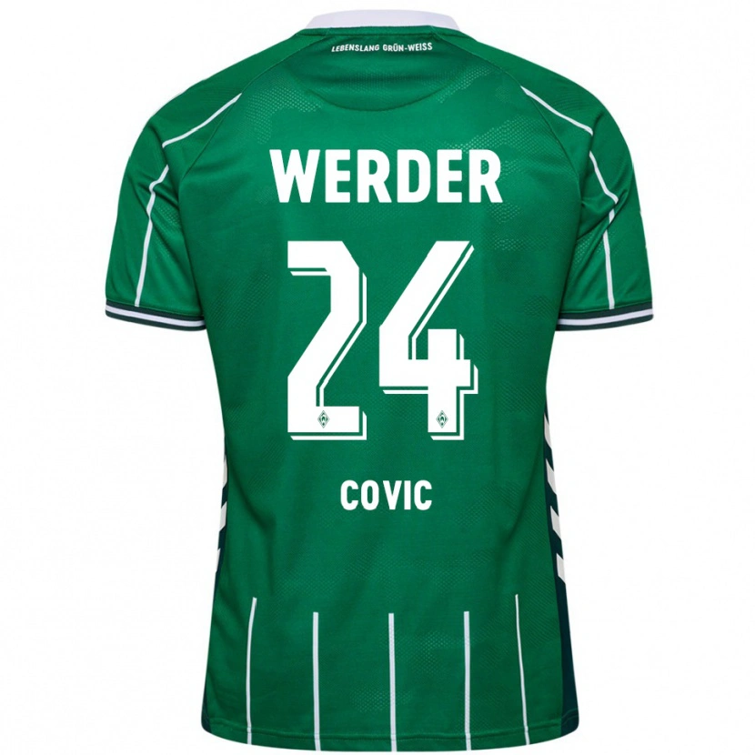 Danxen Män Patrice Covic #24 Grön Vit Hemmatröja Matchtröjor 2025/26 Tröjor T-Tröja