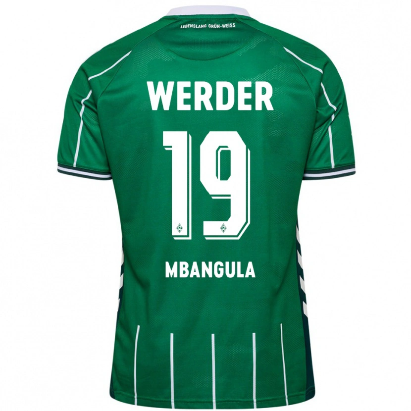 Danxen Män Samuel Mbangula #19 Grön Vit Hemmatröja Matchtröjor 2025/26 Tröjor T-Tröja