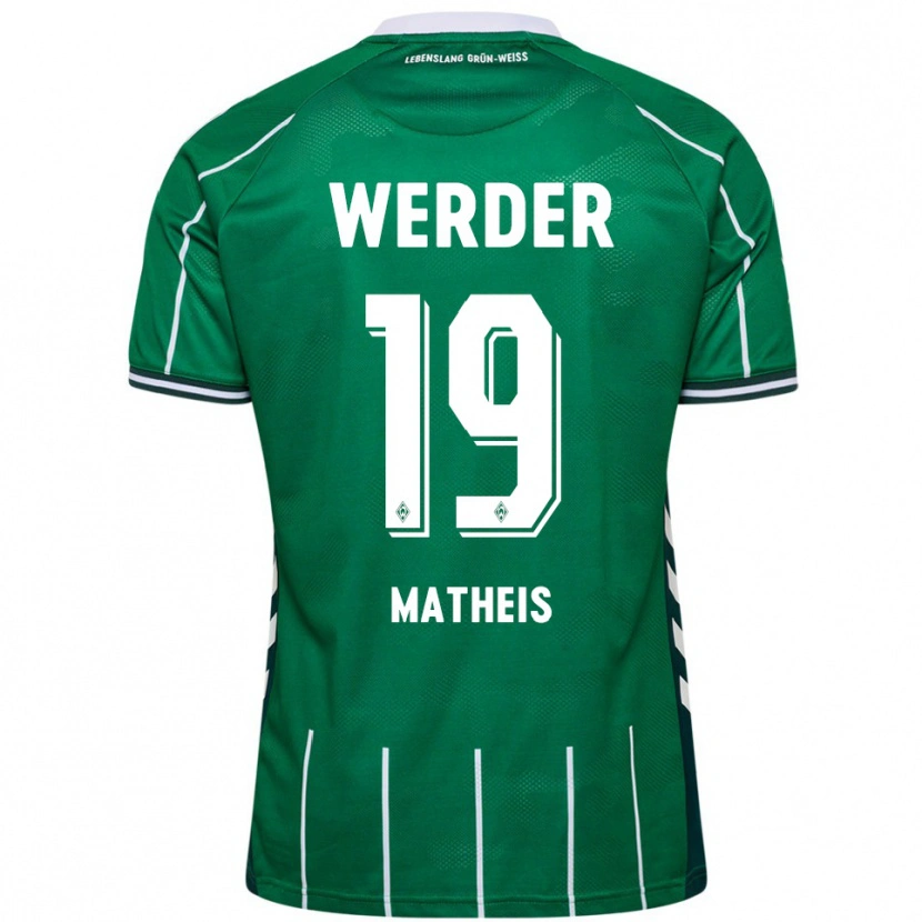 Danxen Män Saskia Matheis #19 Grön Vit Hemmatröja Matchtröjor 2025/26 Tröjor T-Tröja