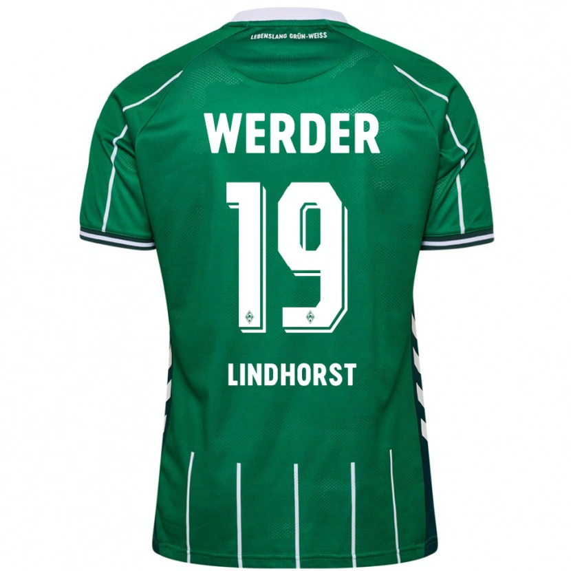 Danxen Män Jerrit Lindhorst #19 Grön Vit Hemmatröja Matchtröjor 2025/26 Tröjor T-Tröja
