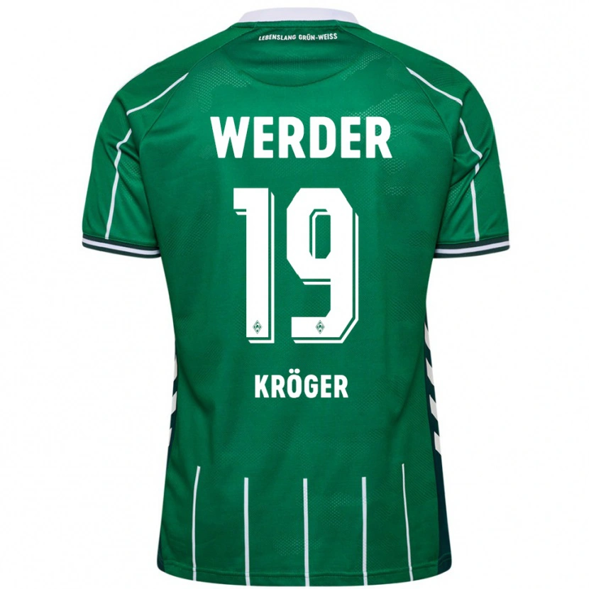 Danxen Män Moritz Kröger #19 Grön Vit Hemmatröja Matchtröjor 2025/26 Tröjor T-Tröja
