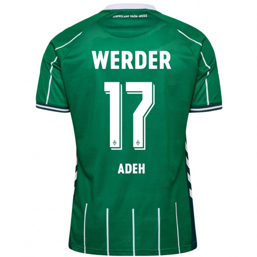 Danxen Män Bob-Ignatius Adeh #17 Grön Vit Hemmatröja Matchtröjor 2025/26 Tröjor T-Tröja