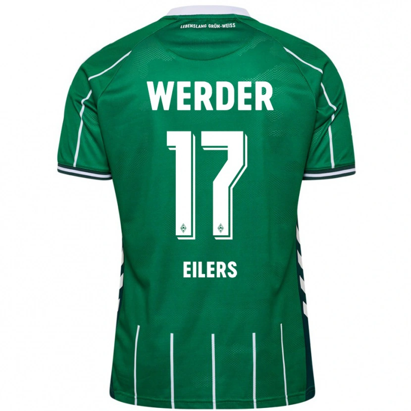 Danxen Män Jonas Eilers #17 Grön Vit Hemmatröja Matchtröjor 2025/26 Tröjor T-Tröja