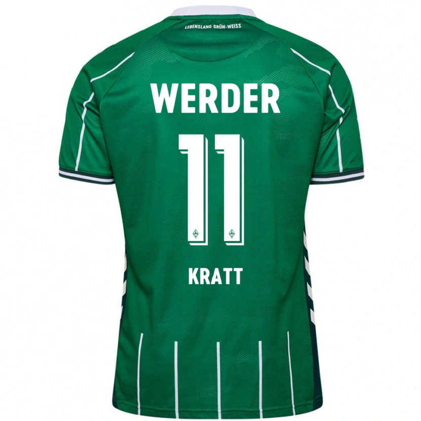 Danxen Män Ronan Kratt #11 Grön Vit Hemmatröja Matchtröjor 2025/26 Tröjor T-Tröja