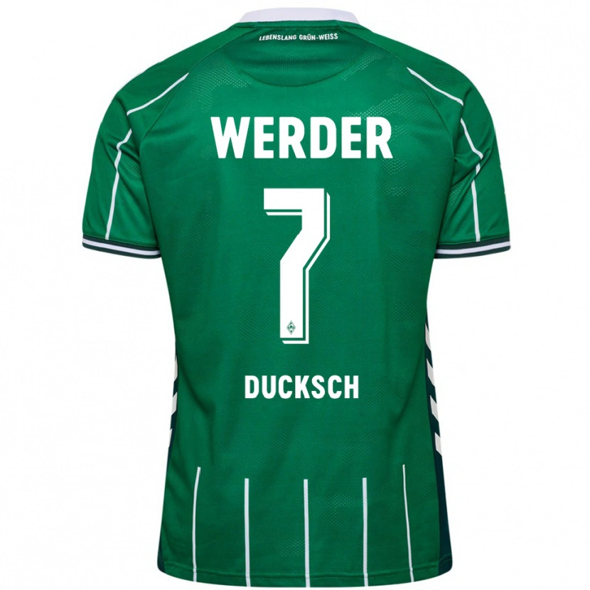 Danxen Män Marvin Ducksch #7 Grön Vit Hemmatröja Matchtröjor 2025/26 Tröjor T-Tröja