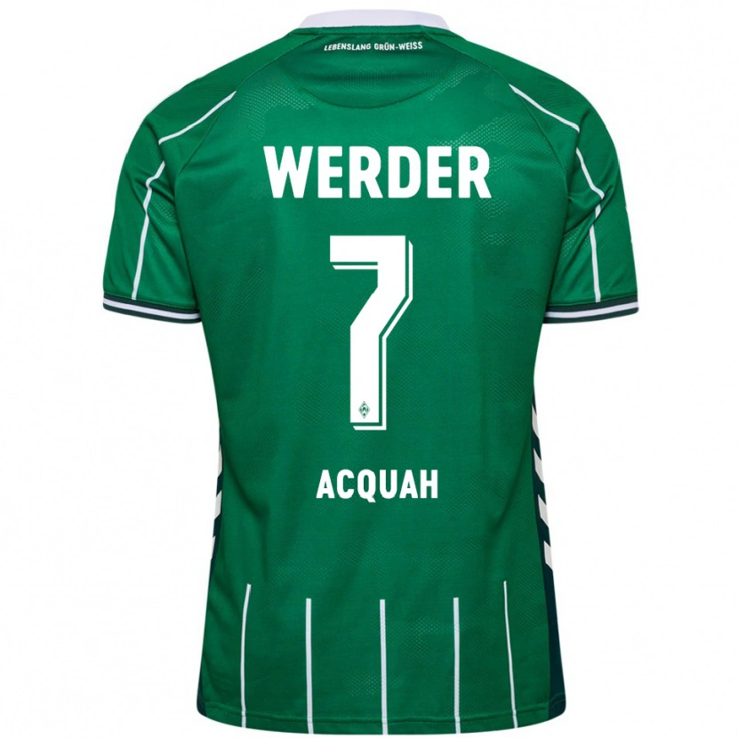 Danxen Män Joseph Shadrach Acheampong Acquah #7 Grön Vit Hemmatröja Matchtröjor 2025/26 Tröjor T-Tröja