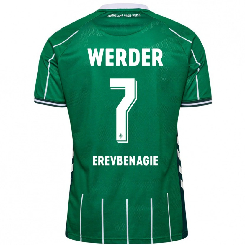 Danxen Män Paul Erevbenagie #7 Grön Vit Hemmatröja Matchtröjor 2025/26 Tröjor T-Tröja