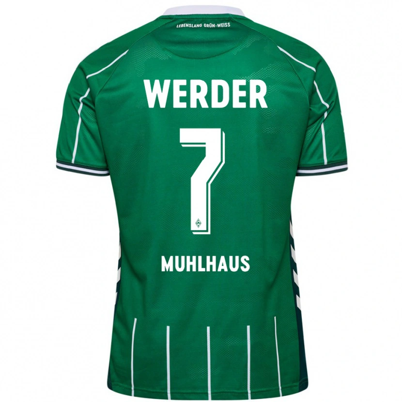 Danxen Män Larissa Mühlhaus #7 Grön Vit Hemmatröja Matchtröjor 2025/26 Tröjor T-Tröja