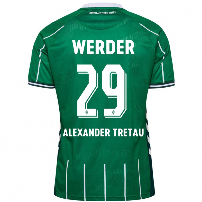 Danxen Män Hans Tretau #29 Grön Vit Hemmatröja Matchtröjor 2025/26 Tröjor T-Tröja