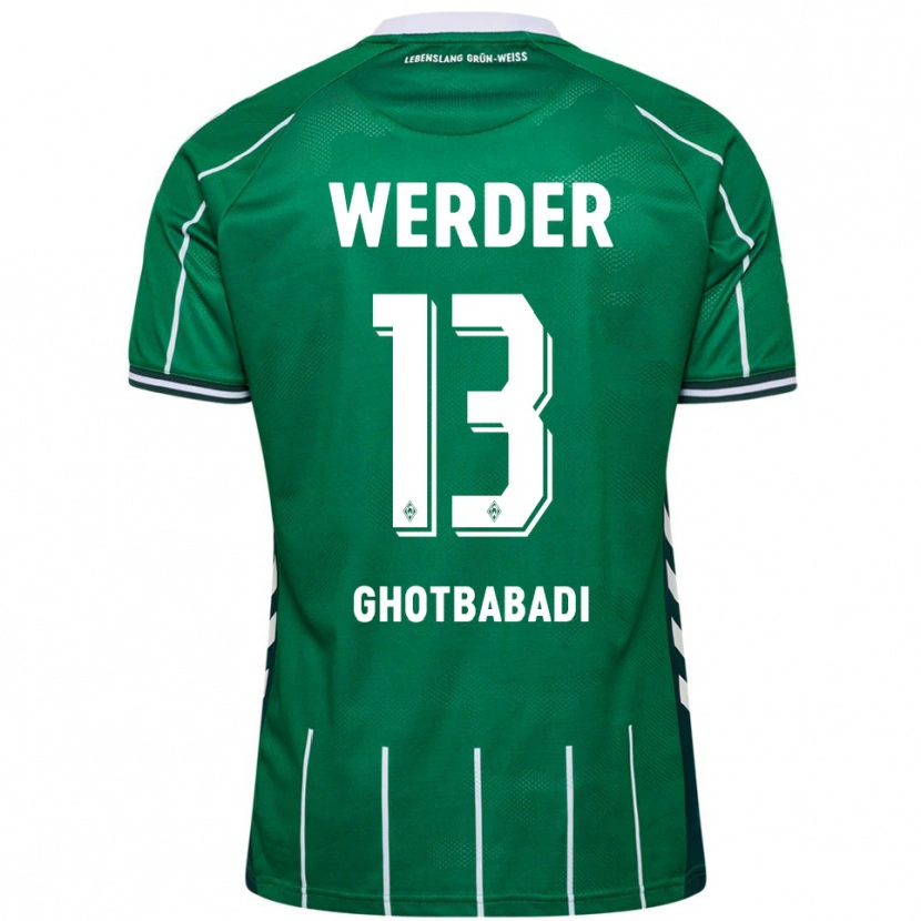 Danxen Män Reza Ghotbabadi #13 Grön Vit Hemmatröja Matchtröjor 2025/26 Tröjor T-Tröja