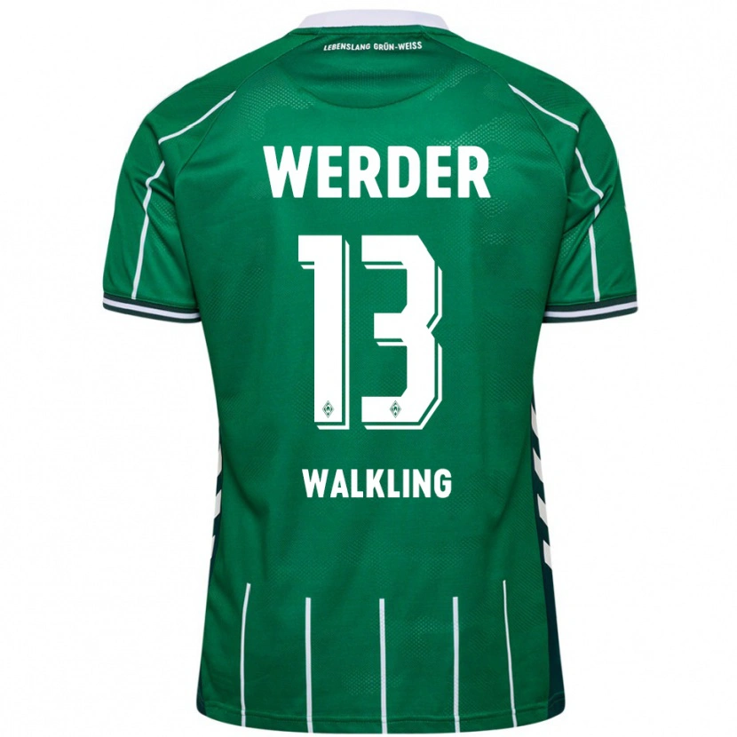Danxen Män Ricarda Walkling #13 Grön Vit Hemmatröja Matchtröjor 2025/26 Tröjor T-Tröja