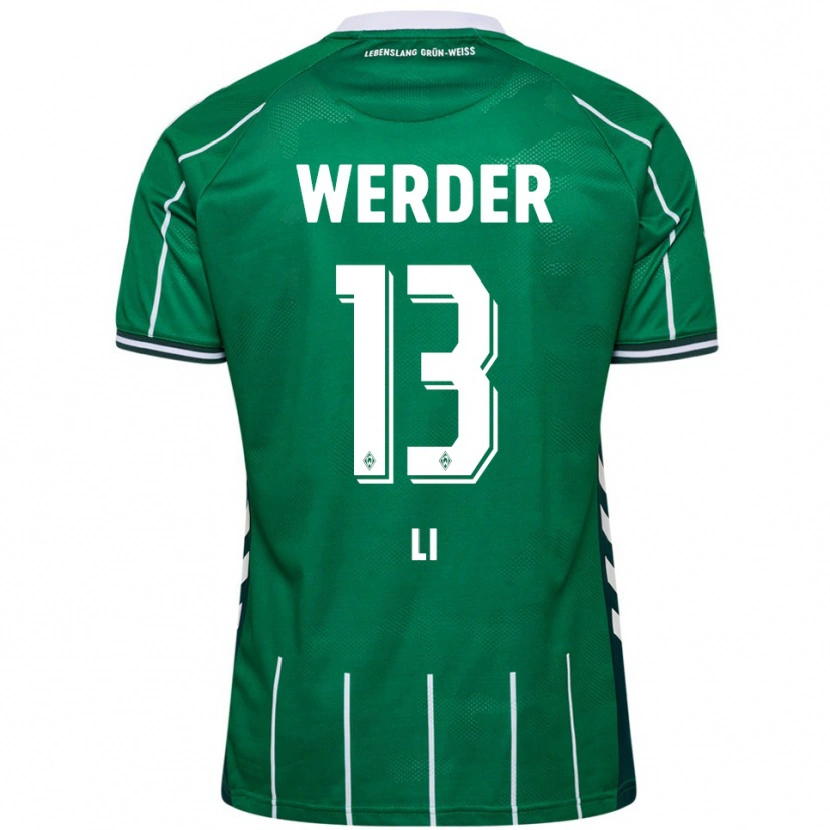 Danxen Män Xiancheng Li #13 Grön Vit Hemmatröja Matchtröjor 2025/26 Tröjor T-Tröja