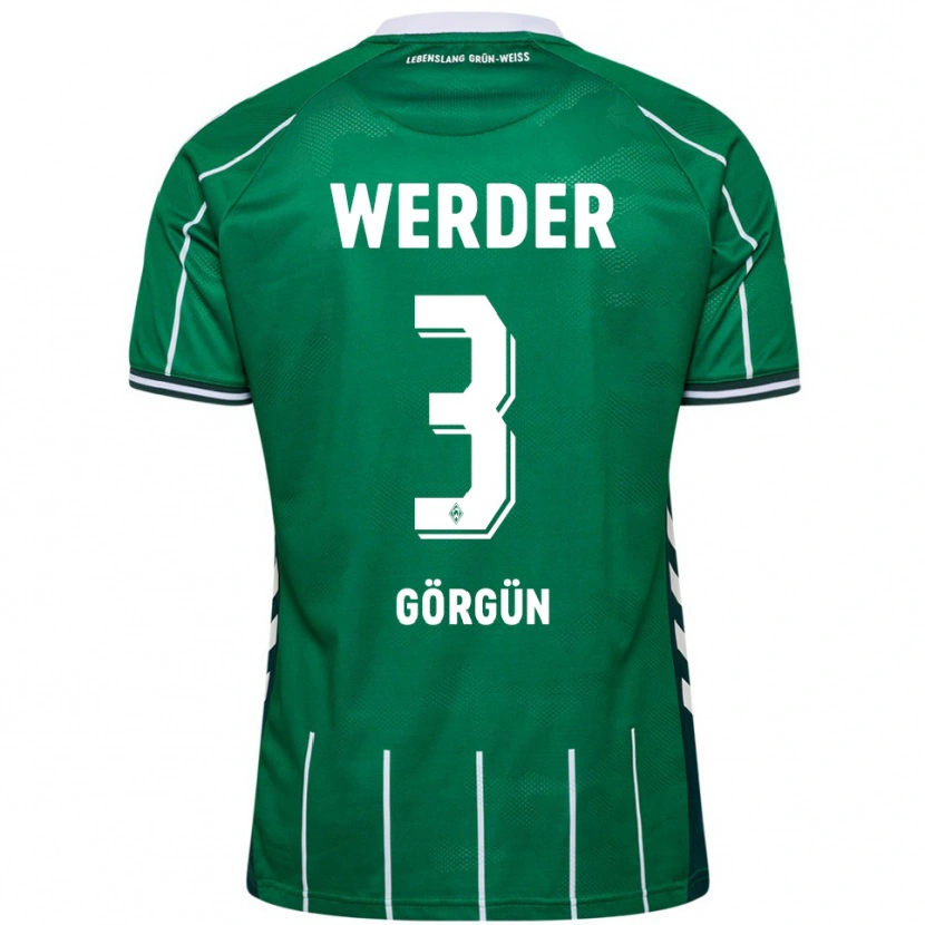 Danxen Män Deniz-Erdem Görgün #3 Grön Vit Hemmatröja Matchtröjor 2025/26 Tröjor T-Tröja