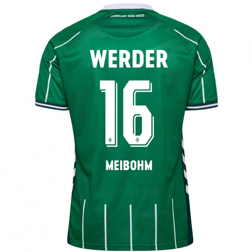Danxen Män Joel Meibohm #16 Grön Vit Hemmatröja Matchtröjor 2025/26 Tröjor T-Tröja