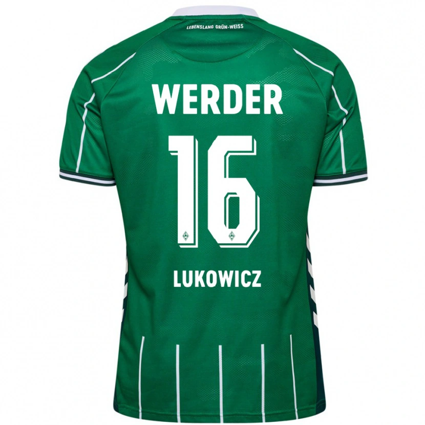 Danxen Män Maik Lukowicz #16 Grön Vit Hemmatröja Matchtröjor 2025/26 Tröjor T-Tröja