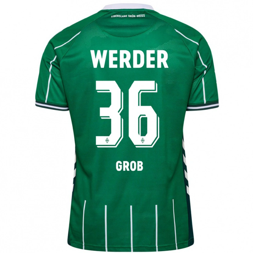 Danxen Män Christian Groß #36 Grön Vit Hemmatröja Matchtröjor 2025/26 Tröjor T-Tröja