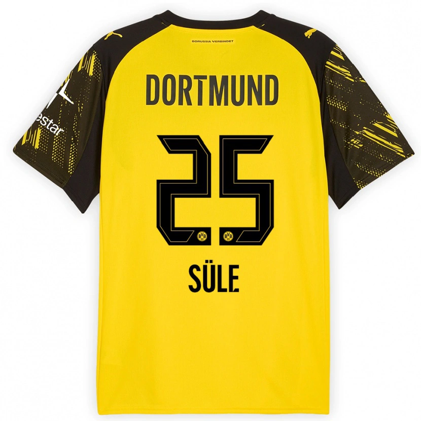 Danxen Män Niklas Süle #25 Gul Svart Hemmatröja Matchtröjor 2025/26 Tröjor T-Tröja