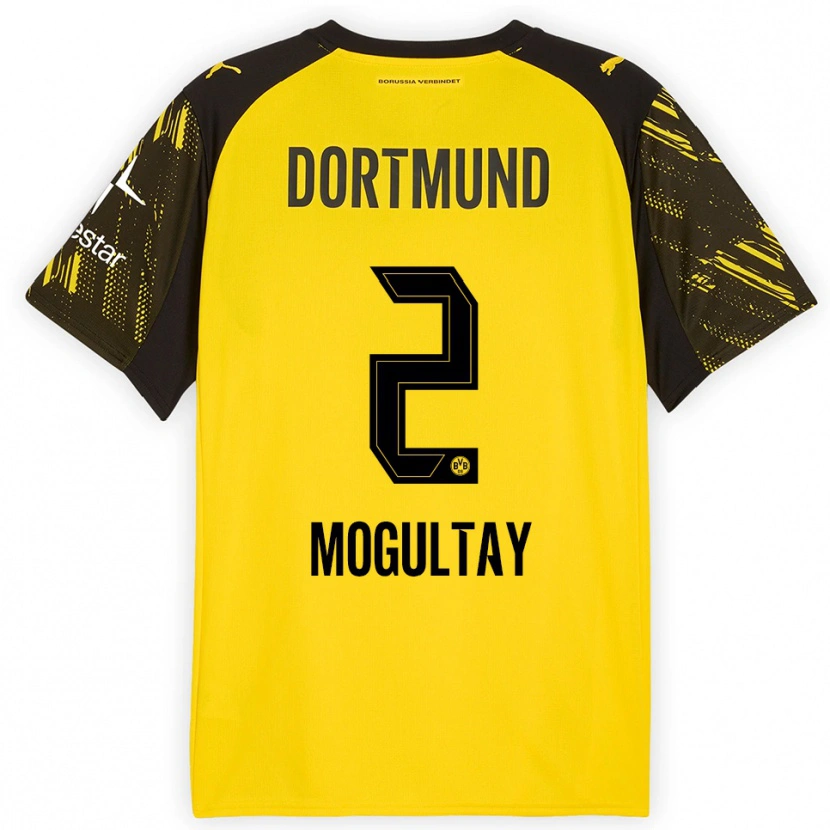 Danxen Män Baran Mogultay #2 Gul Svart Hemmatröja Matchtröjor 2025/26 Tröjor T-Tröja