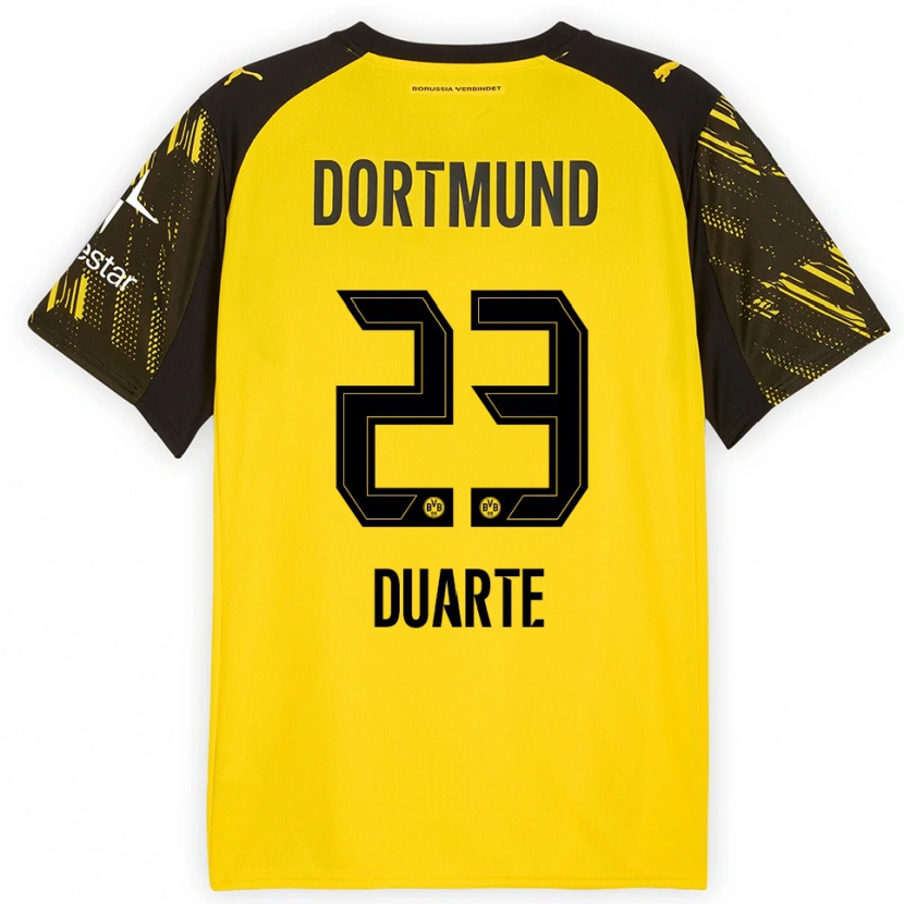 Danxen Män Enzo Duarte #23 Gul Svart Hemmatröja Matchtröjor 2025/26 Tröjor T-Tröja