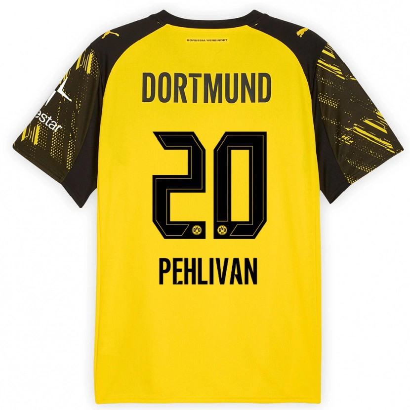 Danxen Män Miran Pehlivan #20 Gul Svart Hemmatröja Matchtröjor 2025/26 Tröjor T-Tröja
