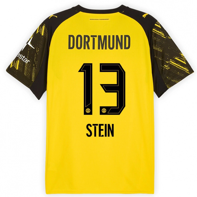 Danxen Män Daniel Stein #13 Gul Svart Hemmatröja Matchtröjor 2025/26 Tröjor T-Tröja
