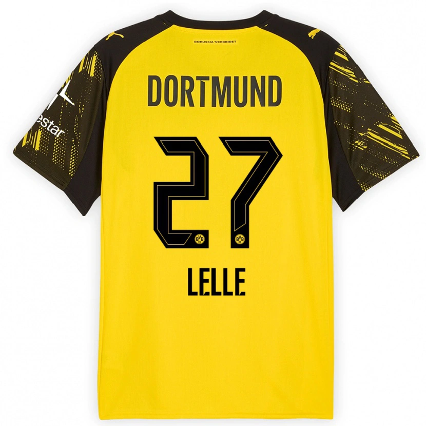 Danxen Män David Lelle #27 Gul Svart Hemmatröja Matchtröjor 2025/26 Tröjor T-Tröja