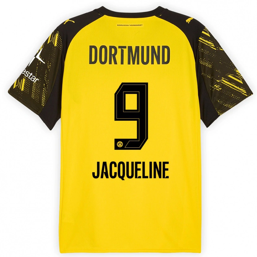 Danxen Män Moreno Jacqueline #9 Gul Svart Hemmatröja Matchtröjor 2025/26 Tröjor T-Tröja