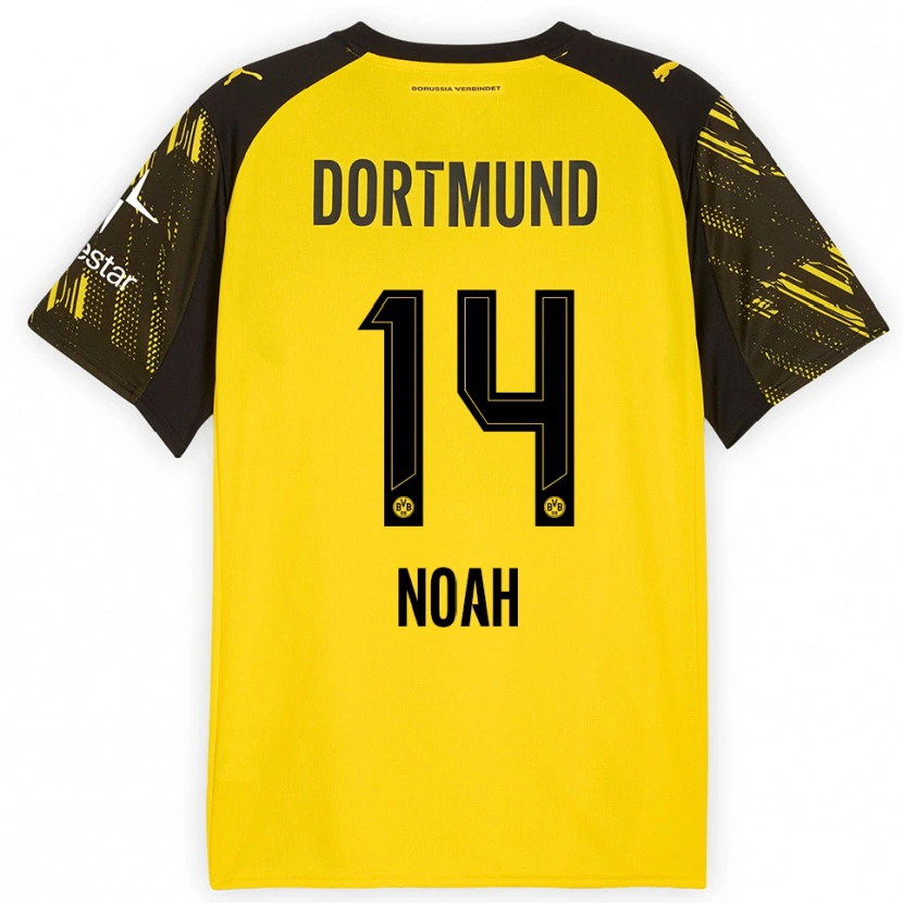 Danxen Män Colin Noah Kleine-Bekel #14 Gul Svart Hemmatröja Matchtröjor 2025/26 Tröjor T-Tröja