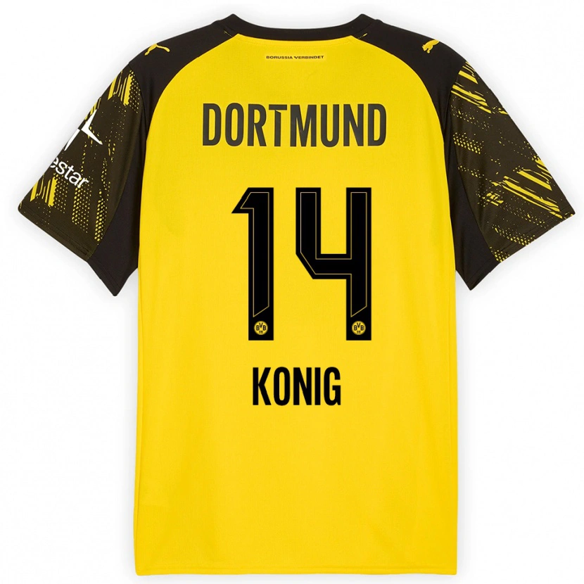 Danxen Män Raul Konig #14 Gul Svart Hemmatröja Matchtröjor 2025/26 Tröjor T-Tröja