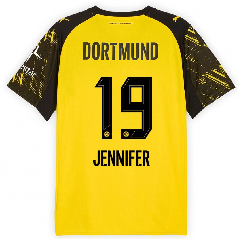 Danxen Män Gutierrez Bermejo Jennifer #19 Gul Svart Hemmatröja Matchtröjor 2025/26 Tröjor T-Tröja